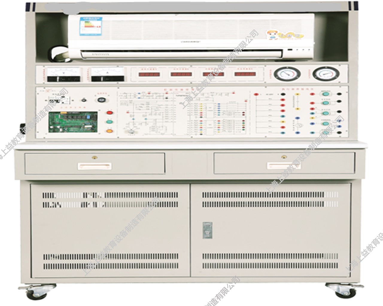SY－02F-變頻熱泵式分體空調(diào)制冷系統(tǒng)實訓(xùn)考核裝置